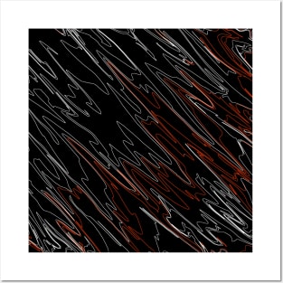 Marbled Black Red Posters and Art